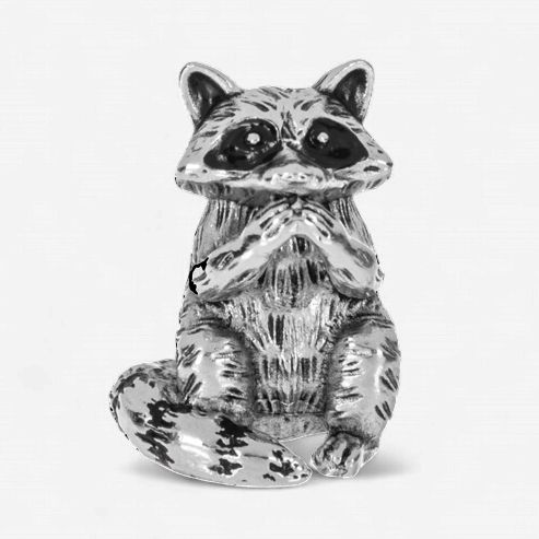 Clever Raccoon Charm