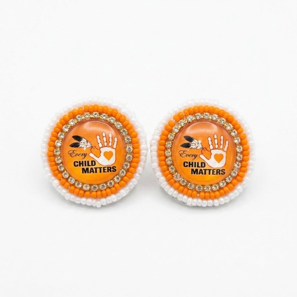 Assorted Beaded Stud, Design: Every Child Matters