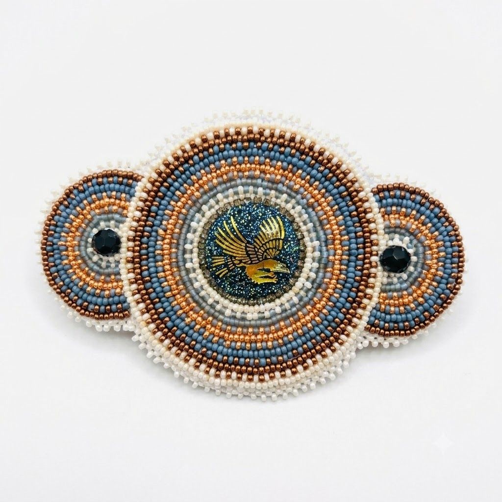 Assorted Beaded Barrettes, Color: 1