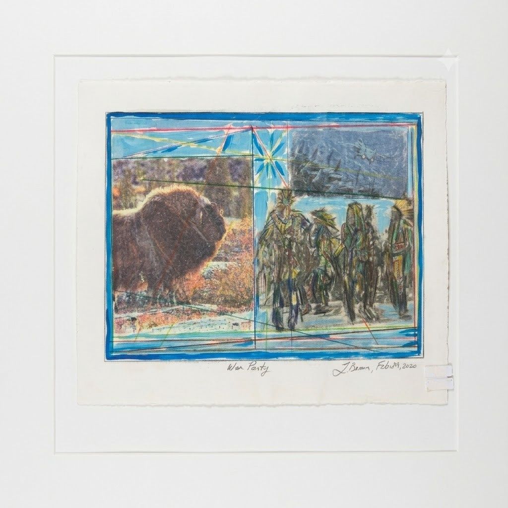 O/C Leonard Beam Original Artwork- Frameless, Design: L.B #1