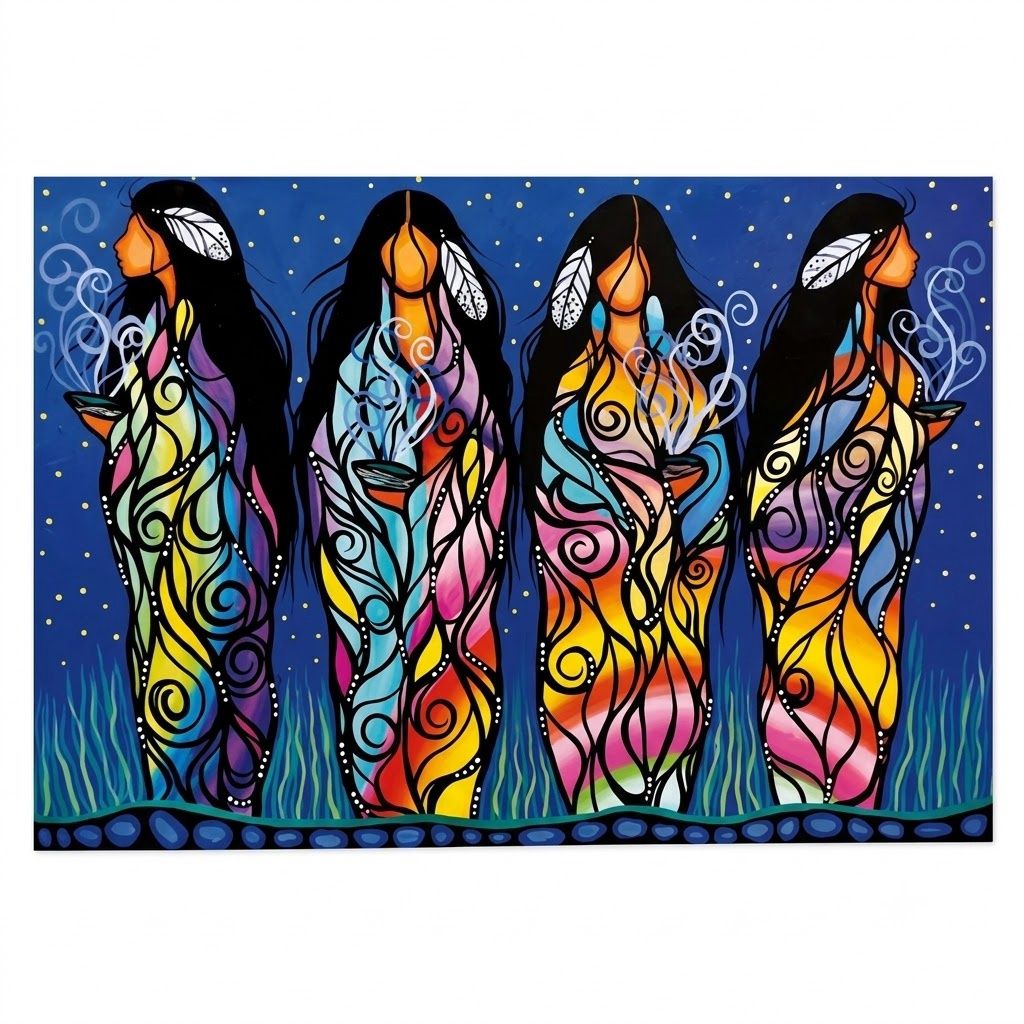 Indigenous Collection Assorted Diamond Art Kit, Variant: Bringing Good Medicine