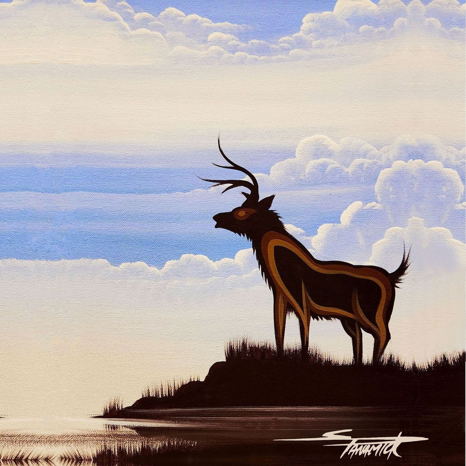 Stanley Panamick Art Print- Young Buck 16x12