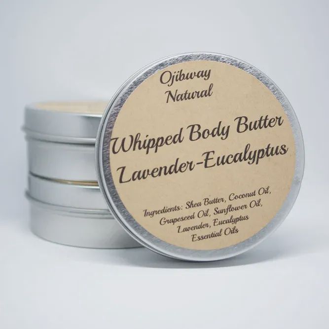 Ojibway Natural Whipped Body Butters, Scent: Lavender-Eucalyptus