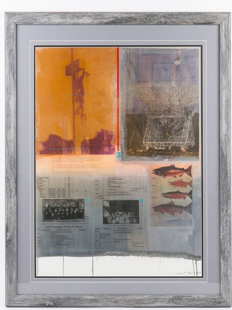 Carl Beam- Untitled Original Framed Artwork