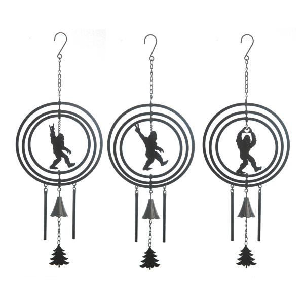 Assorted Spinning Bigfoot Windchime