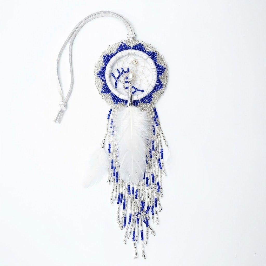 Beaded Fringe Dreamcatcher 2.5"