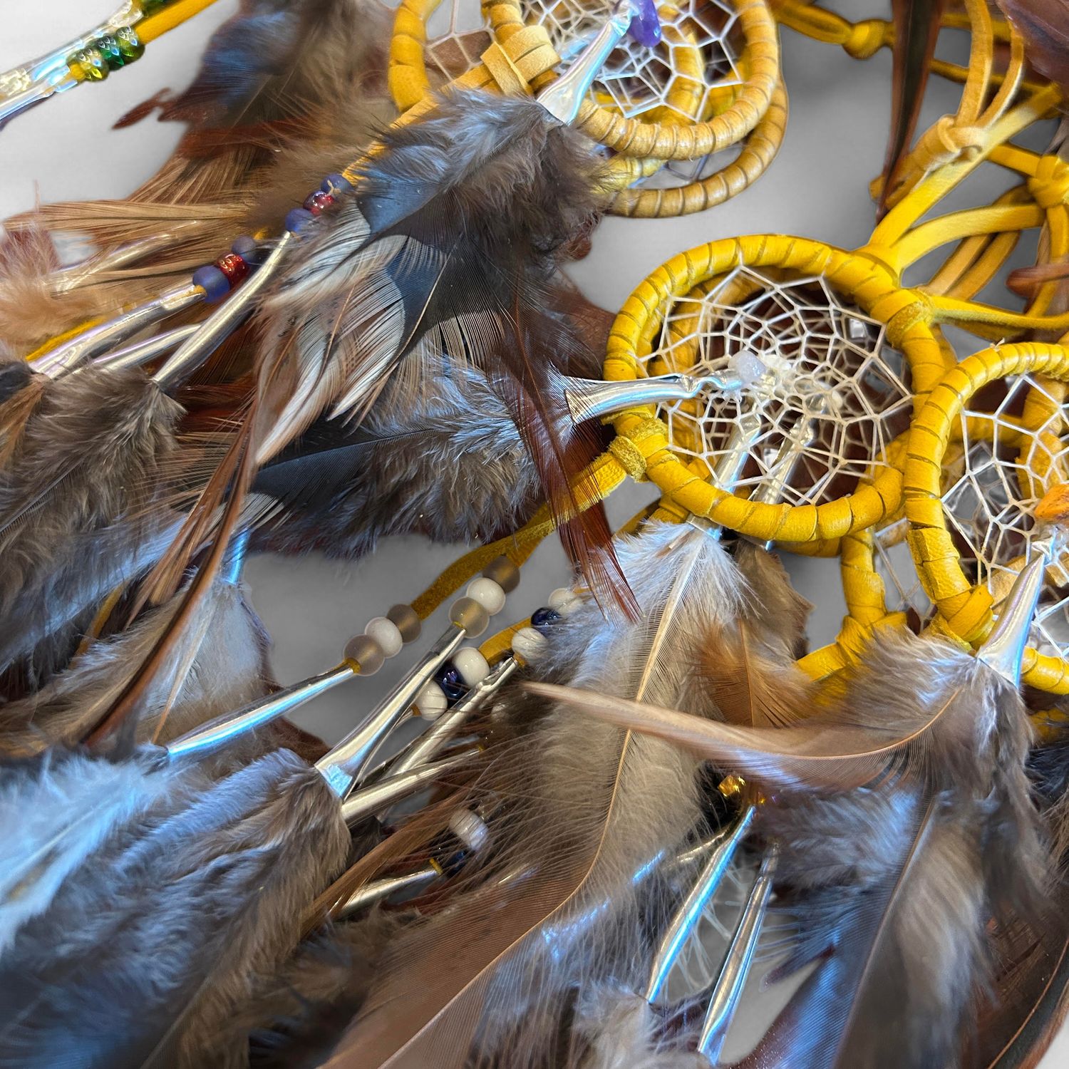 2" Assorted Tan Dreamcatchers