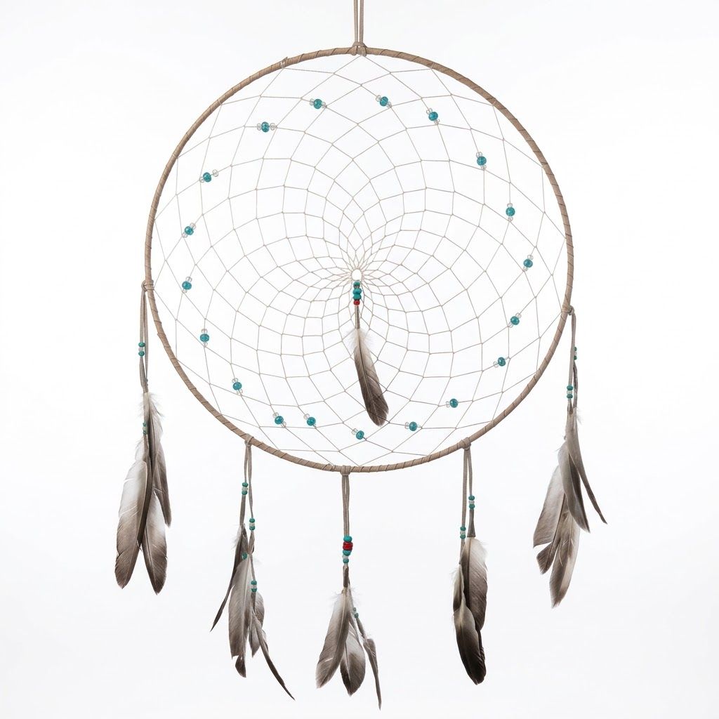 16" Dreamcatcher with Turquoise Stones