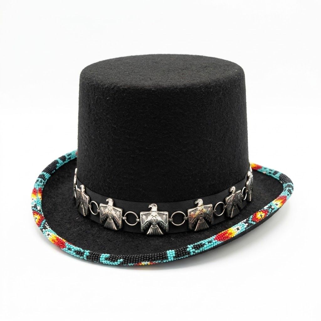 Beaded Top Hat