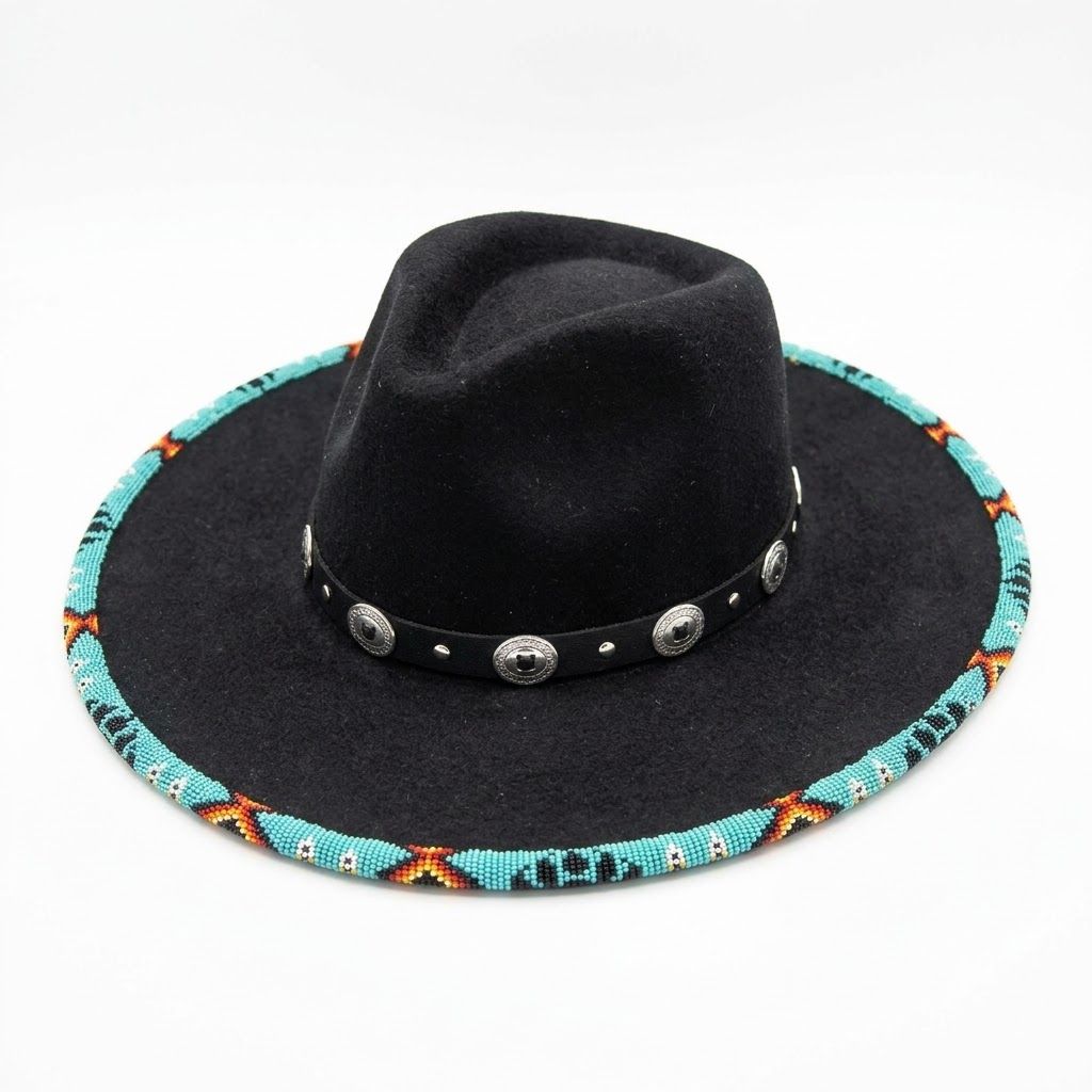 Bear Paw Beaded Hat