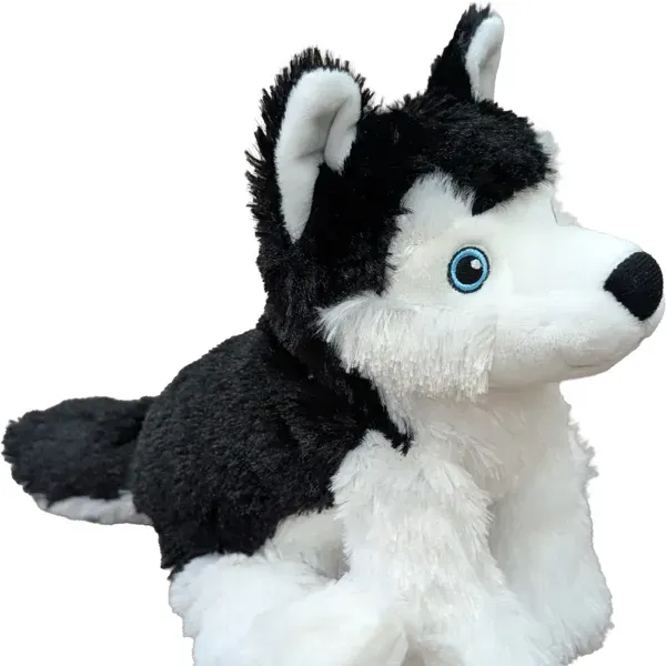 12" Maplefoot Black Husky Plush