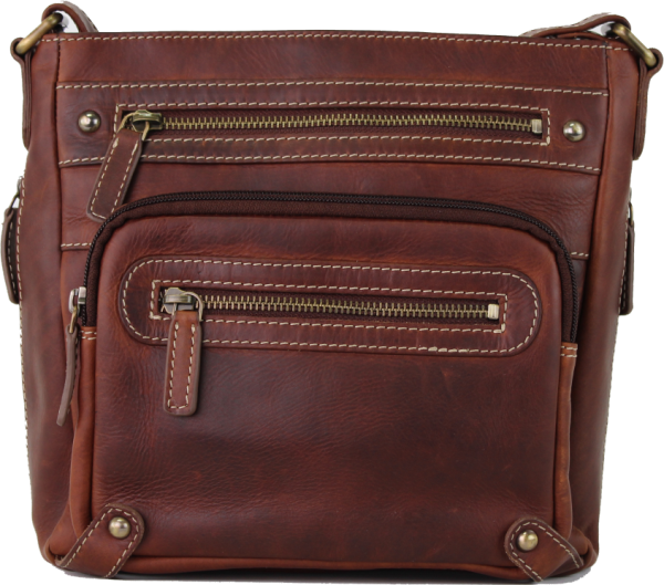 Rugged Earth Leather Bag- 199044