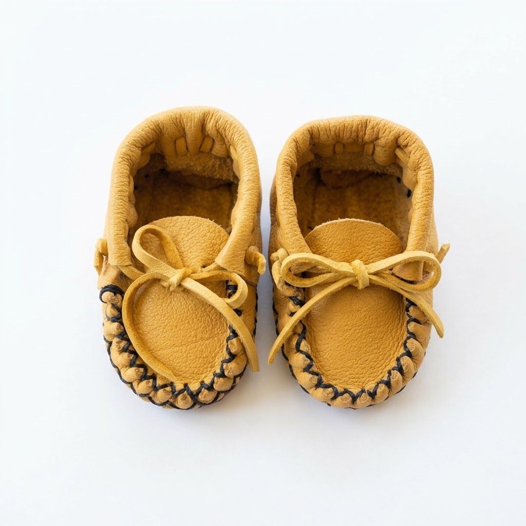 Handmade Infant Moccasin- Size 0