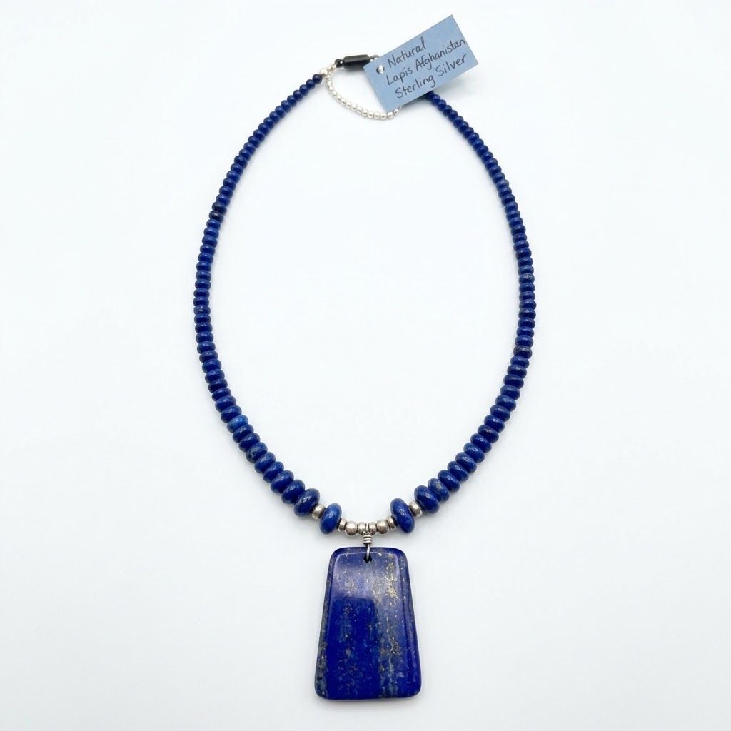 Lapis Lazuli Pendant Statement Necklace