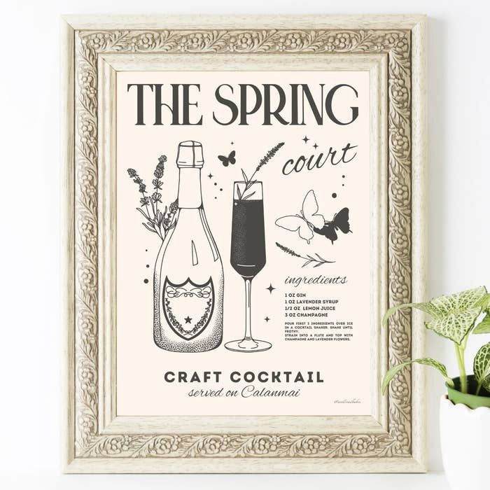 Acotar Spring Court Cocktail Print 5x7