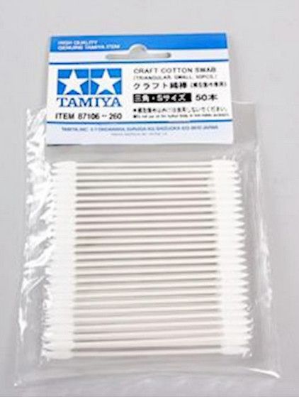 Tamiya Cotton Swabs Triangular Small 50pc