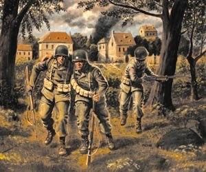 Masterbox Models 1/35 1944 US Paratroopers 3pc