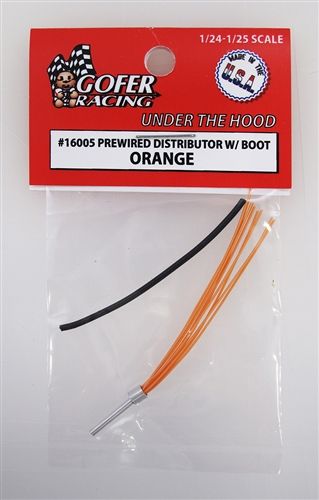 Gofer Racing 1/24 Prewired Distributor with Boot Orange