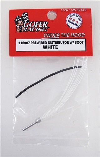 Gofer Racing 1/24 Prewired Distributor with Boot White