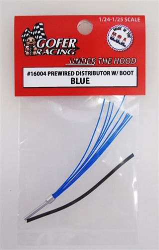 Gofer Racing 1/24 Prewired Distributor with Boot Blue