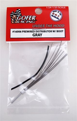 Gofer Racing 1/24 Prewired Distributor with Boot Gray