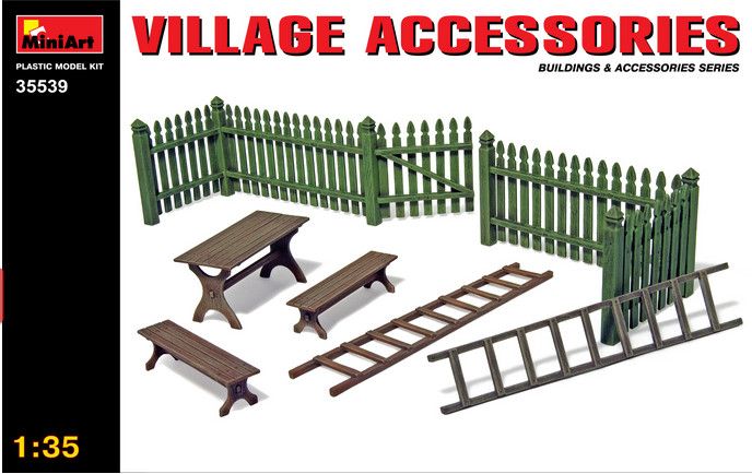Miniart 1/35 VILLAGE ACCESSORIES