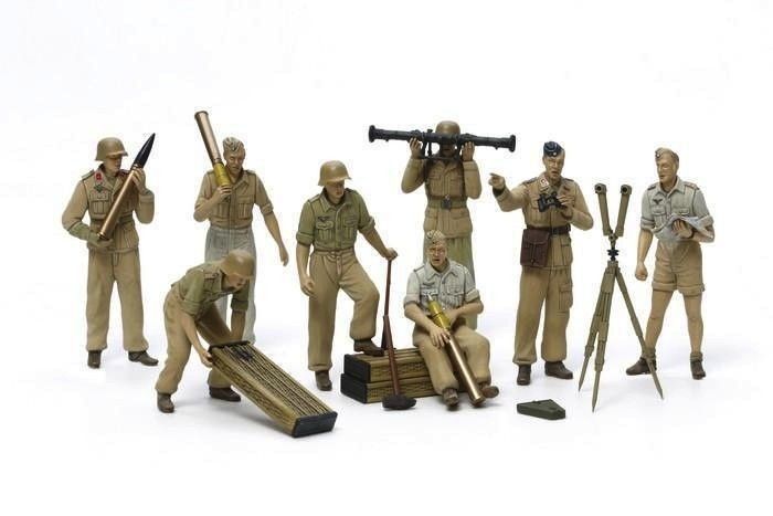 Tamiya 1/35 German Africa Corps Luftwaffe Artillery Crew Set