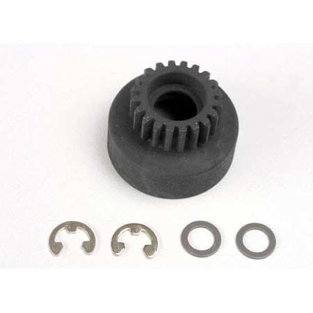Traxxas Clutch bell (20-tooth)/5x8x0.5mm fiber washer (2)/ 5mm e-clip (requires 5x11x4mm ball bearings part 4611)