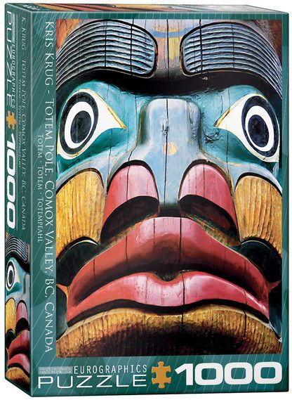 Eurographics Totem Pole Comox Valley BC 1000 piece