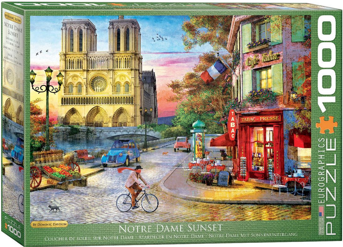 Eurographics Notre Dame Sunset 1000 piece