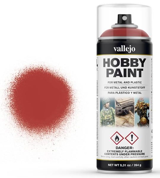 Vallejo Aerosol Scarlet Red 400ml