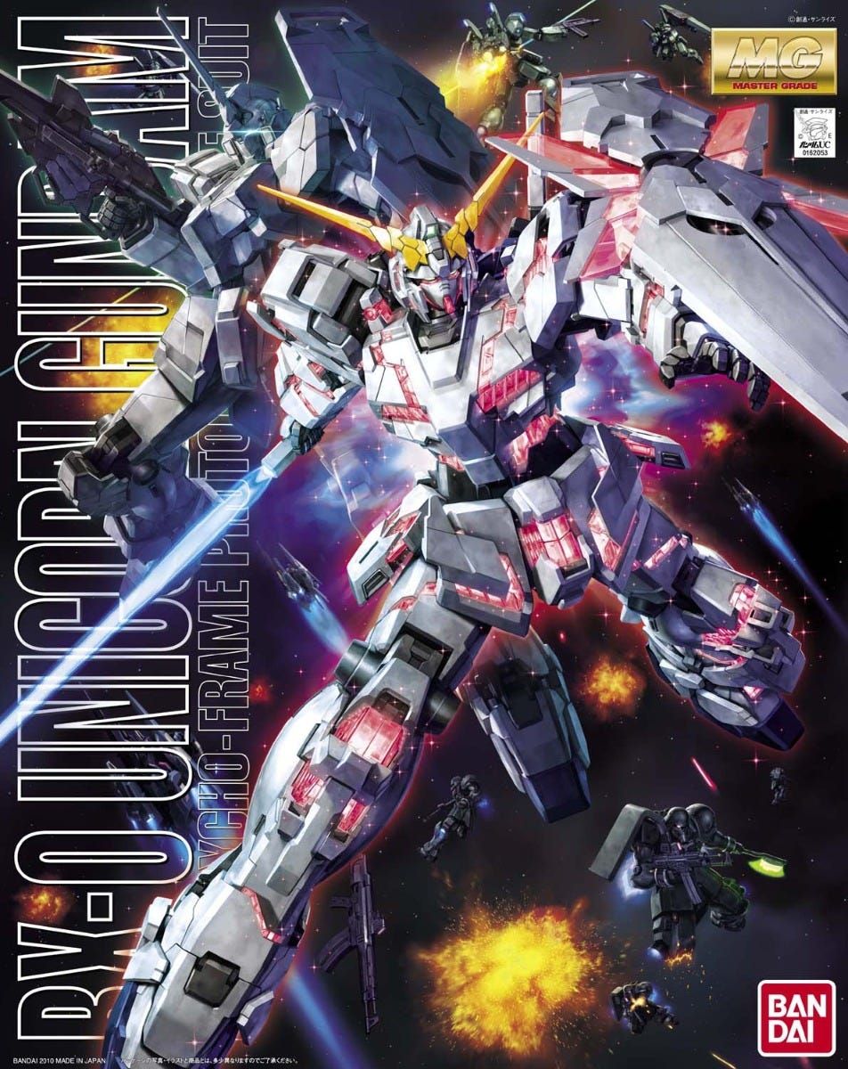 Bandai 1/100 MG Gundam UC Unicorn Special Edition