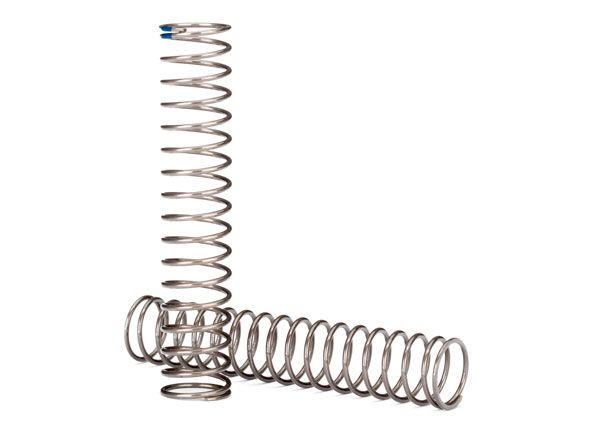 Traxxas Springs, shock, long (natural finish) (GTS) (0.62 rate, blue stripe) (for use with TRX-4 Long Arm Lift Kit)