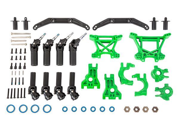 Traxxas Outer Driveline &amp; Suspension Upgrade Kit, green