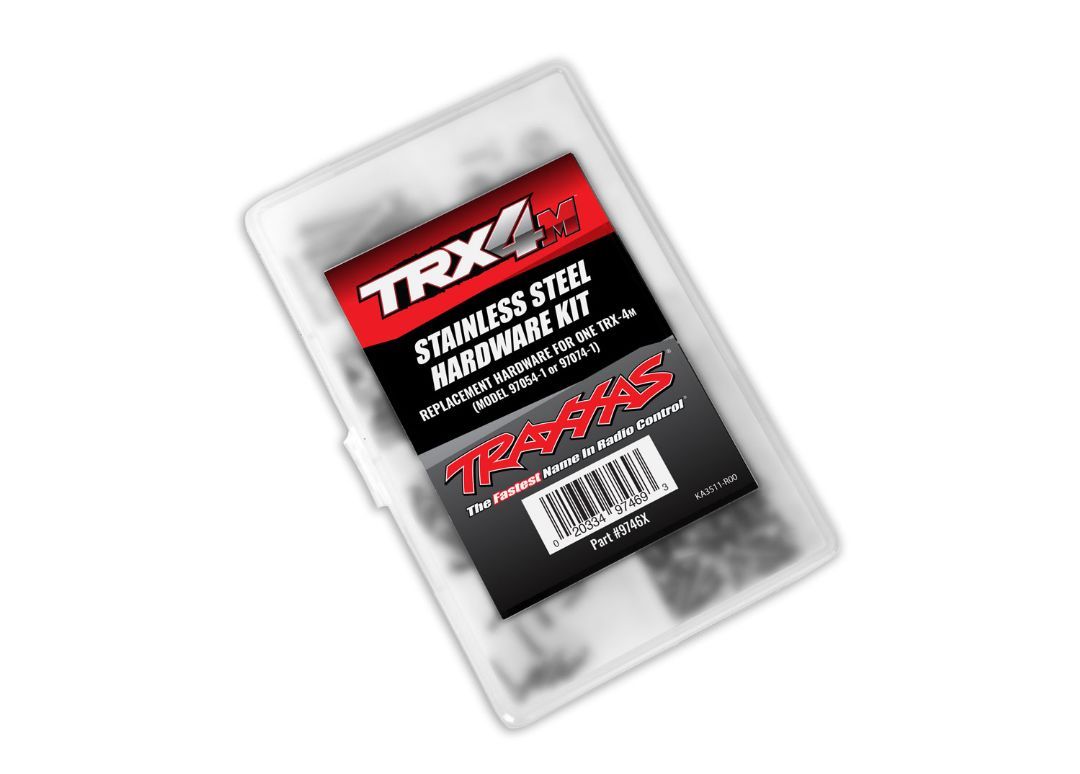 Traxxas Hardware Kit, TRX4M, Stainless Steel, complete