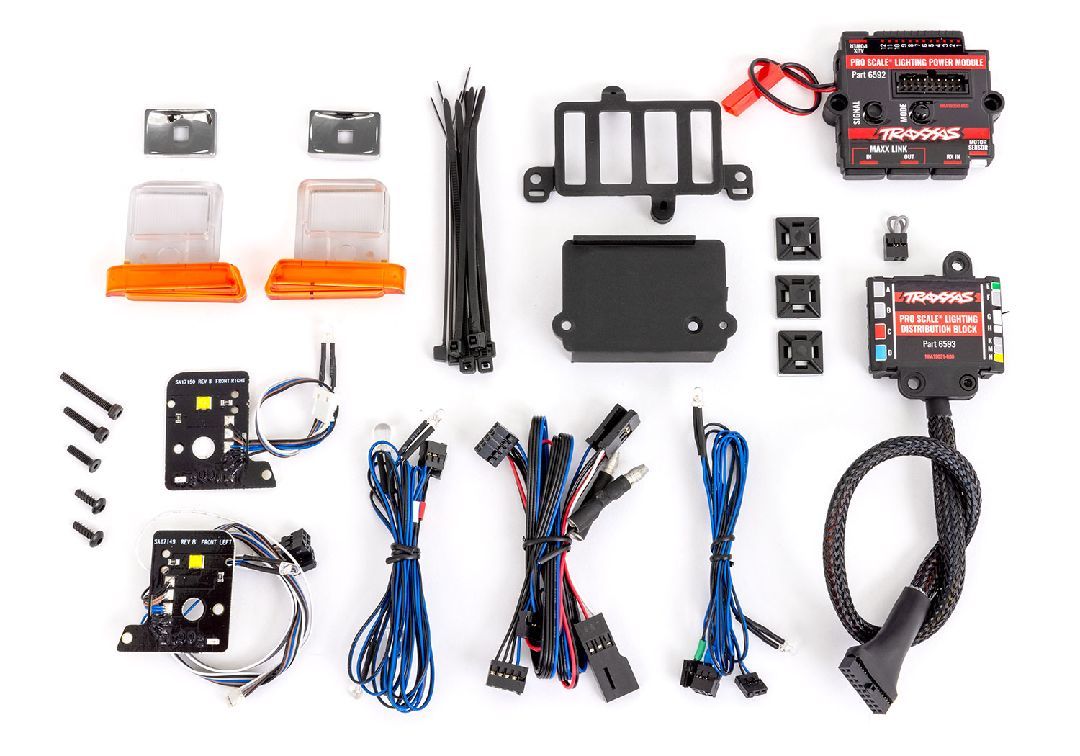 Traxxas TRX-4 1979 Chevrolet Blazer &amp; K10 Truck Pro Scale LED Light Set, Complete With Power Module (Contains Headlights, Tail Lights, Side Marker Lights and Distribution Block)