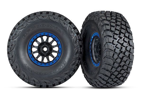 Traxxas (SP) Tires and wheels, assembled, glued (Method Racing wheels