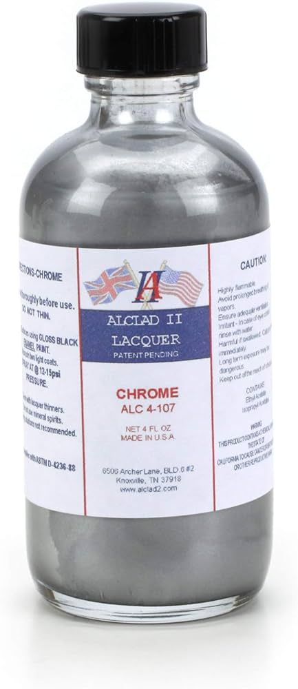 Alclad II Lacquer 30ml Chrome for Plastic 4oz