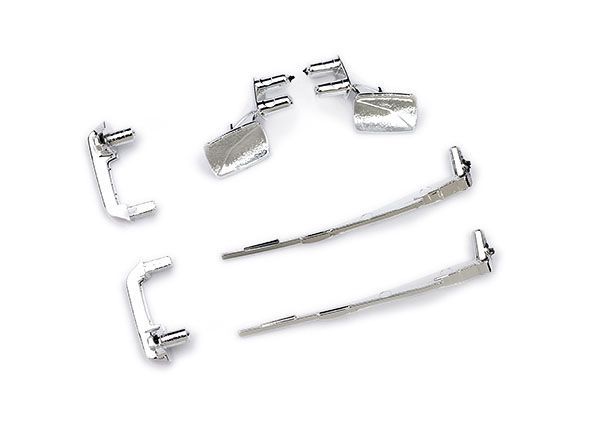 Traxxas Door Handles/Mirrors, Side (L&amp;R)/Wipers(Fits #9811 Body)