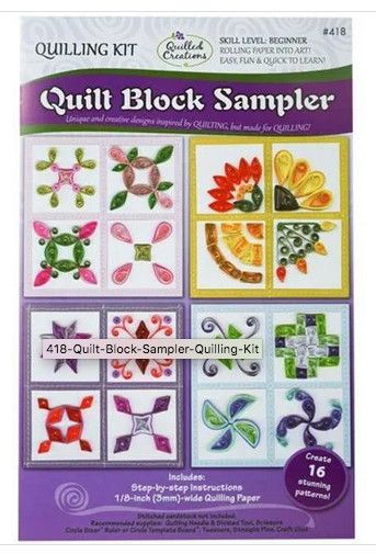 Quilled Creations Quilt Block Sampler Quilling Kit