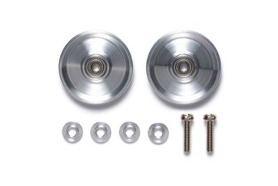 Tamiya JR HG Aluminum Ball Race Rollers, 17mm Ringless