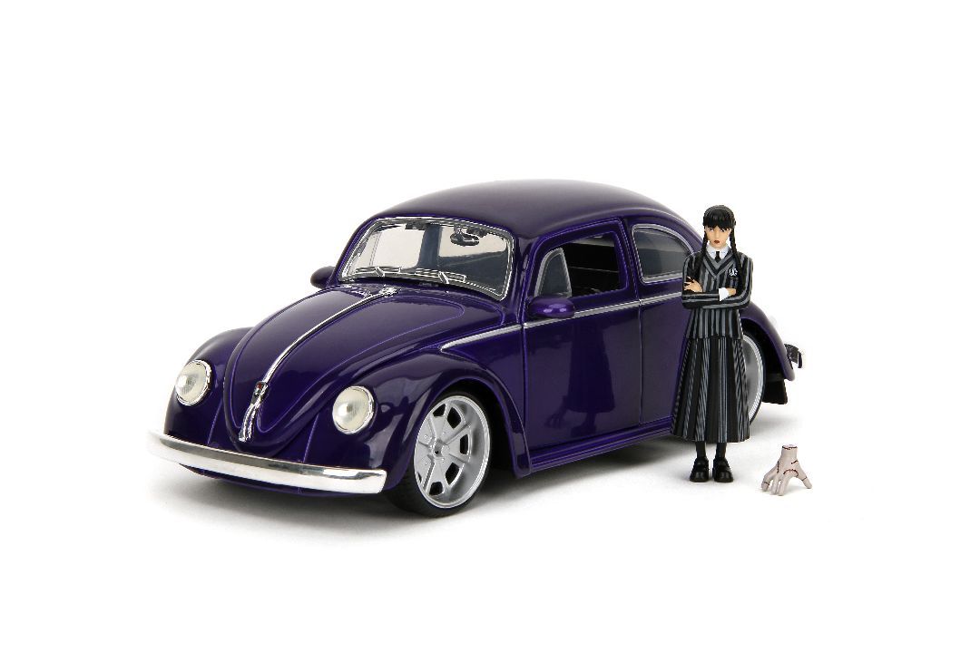 Jada Toys 1/24 Hollywood Rides 1959 VW Beetle with Wednesday Addams