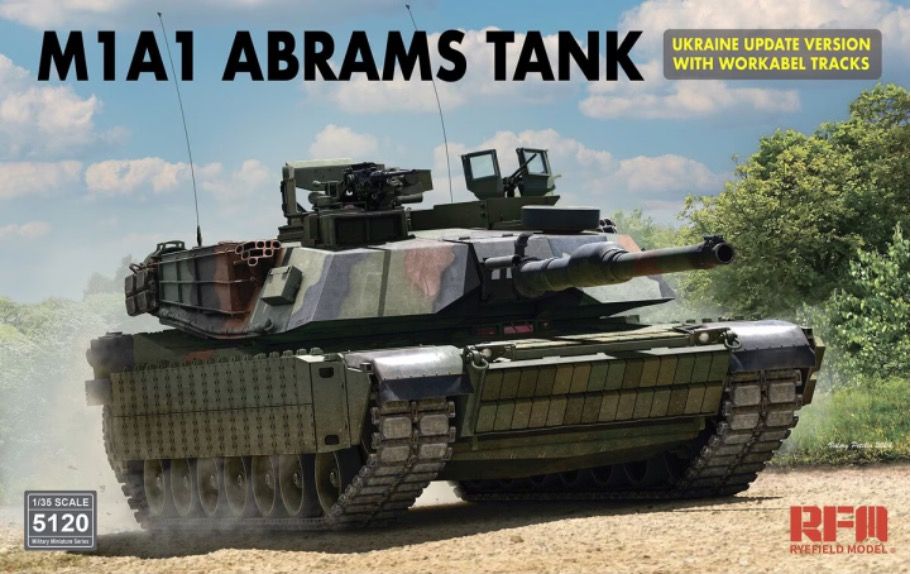 Rye Field 1/35 M1A1 Abrams Tank Ukraine Update Version