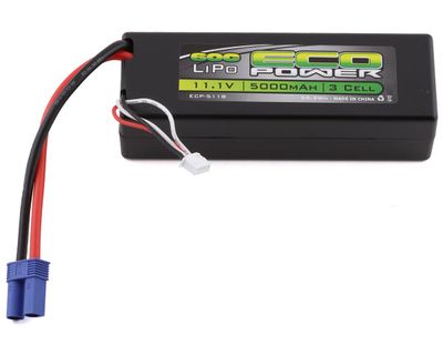 EcoPower Basher 3S 60C Hard Case LiPo Battery with EC5 11.1V/5000mAh
