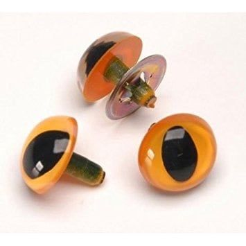 Darice 9mm Cat Eye Yellow (2)