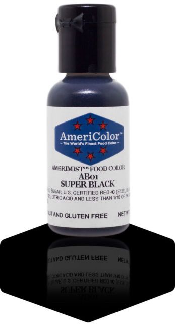 AmeriColor 0.65oz AmeriMist Airbrush Super Black