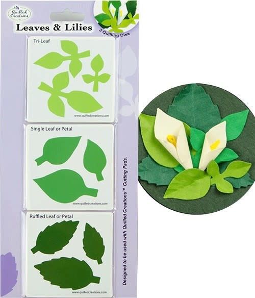 Quilled Creations Leaves &amp; Lilly Quilling Dies