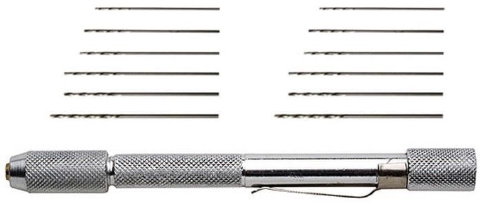 Excel Mini Pin Vise W/Assorted Drill