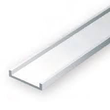 Evergreen Scale Models 0.100in Polystyrene Channel 4pc