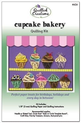 Quilled Creations Cupcake Bakery Quilling Kit
